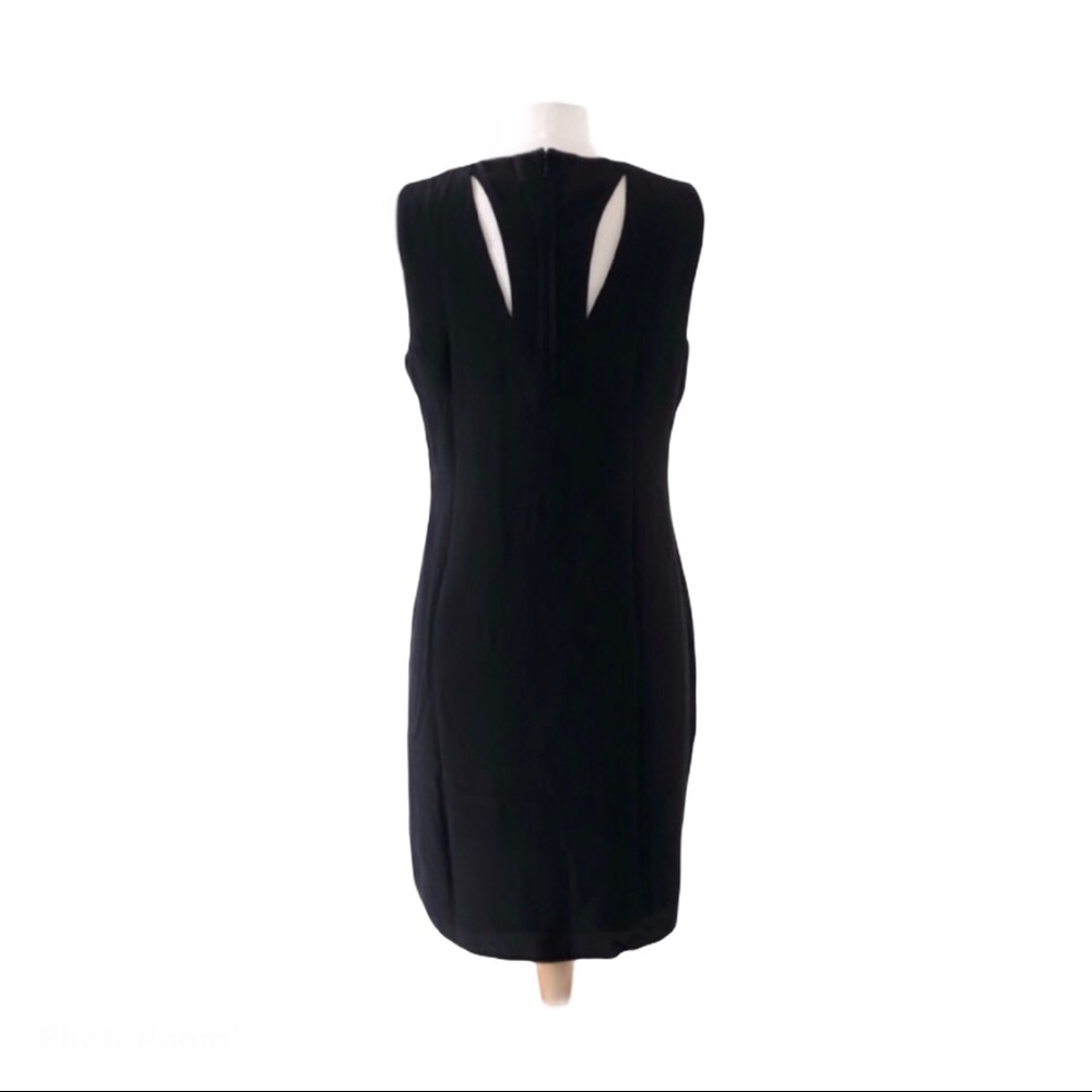 Cynthia Rowley Silk Black Back Cut-Out Dress